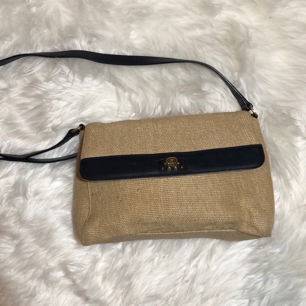 Tan Etienne Aigner shoulder bag